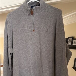Polo by Ralph Lauren Gray Quarter-Zip Sweatshirt